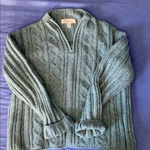 Cabela’s cable knit quarter zip sweater